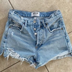 24” Jean shorts distressed n heartbreakingly cute